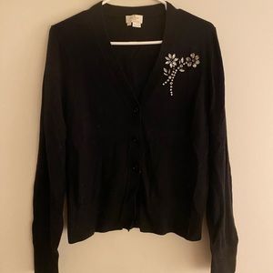 Kate Spade embellished brooch cardigan